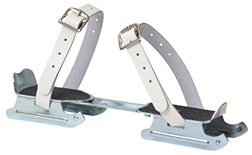 Base Kinder Kufenrutscher Bobskate mit Lederriemen Kufenrutscher, Silber/Weiß, Unisize