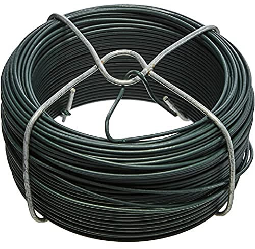 Alberts 530129 Drahtspule | verzinkt, grün kunststoffbeschichtet | Draht-Ø 1,4 mm | Länge 50 m