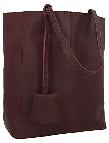 Gusti Shopper Leder - Cassidy Handtasche Ledertasche Umhängetasche Henkeltasche Laptoptasche 13L Damen groß Rot
