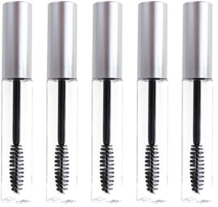 Frcolor Leere Wimpern Rohr/Mascara Tube/Wimpern Creme Flasche 5pcs 10ml (Silber Deckel)