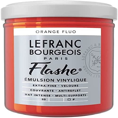 Lefranc & Bourgeois – Vinile acrilico colore, Extra Fine in vinile colore per artisti, Fluoorange, 125ml Tube - Vinylfarbe