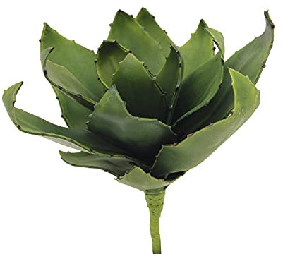 EUROPALMS Agave (Eva), artificial, verde, 35 cm, suave agave con hojas de tacto suave