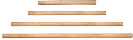 1x Natural Goods Berlin Kleiderstange Rundstab europ. Eiche Esche Massiv 50–130cm lang | Ø 3cm | unbehandelt glatt geschliffen Garderobe Wandmontage Bastelholz FSC DIY (Eiche, 50cm x 3cm)