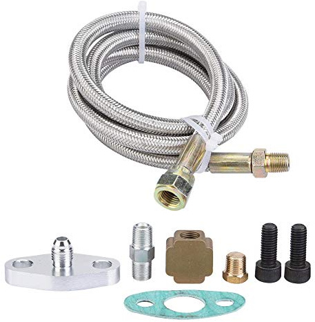 Turbo-Öl-Rücklaufleitung Komplettes 36-Zoll-Kit für T3/T4 EVGATSAUTO