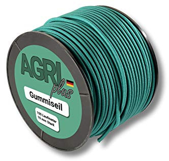 100m Gummiseil/Expanderseil - grün - Spannseil/Gummischnur (10mm)