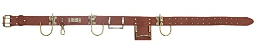 TOURBON Microfiber Leather Work Tool Belt with Hammer Axe Loop Drill Holster