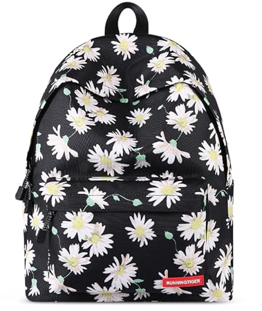FORRICA Zainetto Donna Moda Zaino Scuola Ragazze Adolescente Zaini Universita Zaino Porta PC Casual Daypack Donna Borsa da Viaggio Floreale