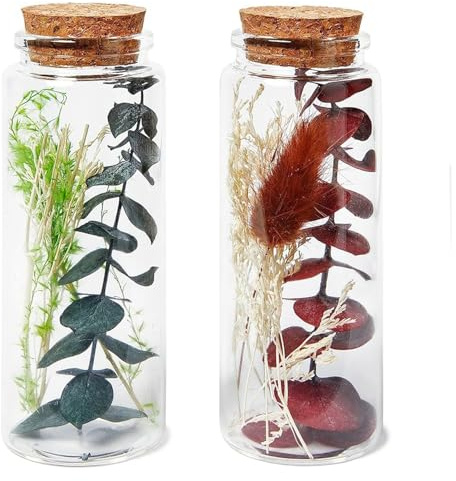 HEITMANN DECO Trockeblumen in Glasglocke, Natur, 11,5x11,5x17 cm