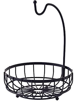 Obstschalen Küche Obst und Gemüse Korb Banane Aufhänger Korb Abfluss Rack Halter Snack Tablett Tisch Lagerung Stehen Korb Obstkorbküche (Size : Small)