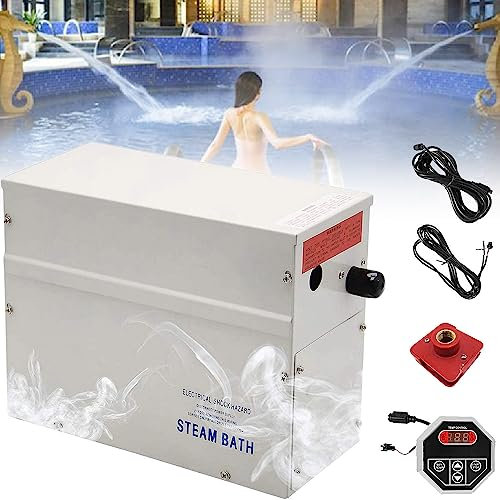 Generic Generador de vapor de 35 a 55 ℃ para sauna para ducha turca en el hogar, 220 V, relájate en tu propio baño de sauna