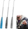 SULIUDAJI 3 Pcs Dégorgeoir Peche Dégâtreur D'Hameçon De Pêche En Acier Inoxydable Maniable Et Pratique Pour La Pêche Pour Petits Et Grands Hameçons Noir Argent Bleu