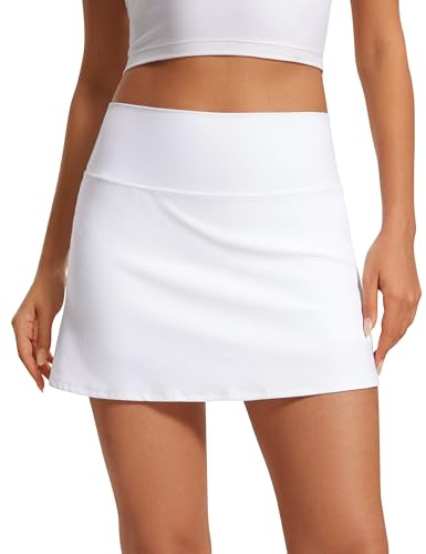 CRZ YOGA Butterluxe Tenniskjolar med hög midja Vit M