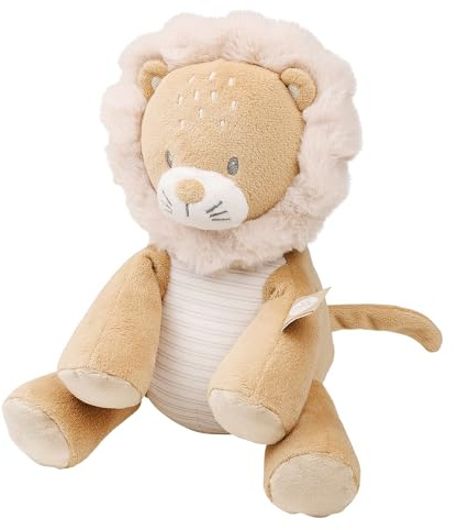Nattou Kuscheltier Löwe, Wegbegleiter ab der Geburt, Ca. 29 cm, Polyester, Flo, Oli & Ernest, Ernest Braun