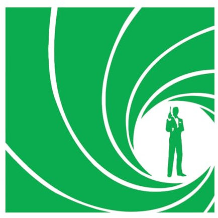 Vinyl Wall Decals Gentleman Cool Man in The Vortex Lens 81x81cm It Won't Fall Off Extra Large Green