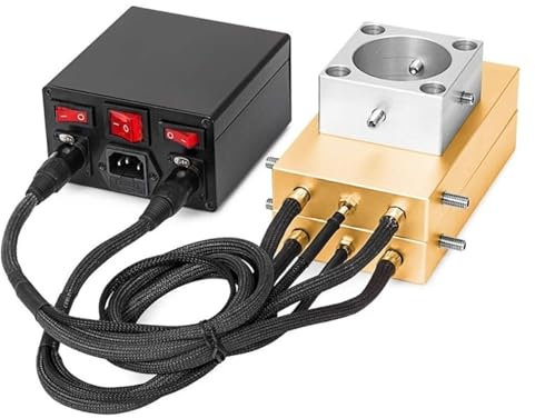 Pressa a caldo, Max 20T Colofonia di pressione 4*7 Piastra di pressatura Piastre di pressatura in alluminio di calore con regolatore di temperatura PID Box for l'estrazione di olio di fiori di cera