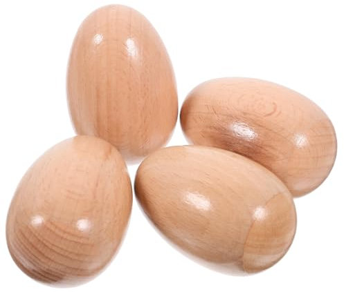 Toddmomy 4stücke Holz Maracas Shaker Für Junge Mädchen Pädagogisches Musikinstrument Lernspielzeug Für Vorschulbereich Percussion-Instrumente Geeignet Für Früherziehung Und