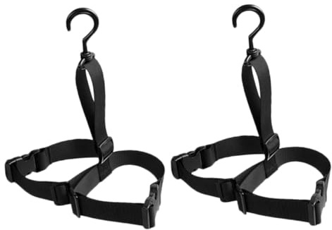PENIKOKO 2 Satz Verstellbarer Aufhängegurt für Angelstiefel und Wathosen Robustes Stiefeltrockengestell aus Polyester und Kunststoff für Outdoor und Schrank