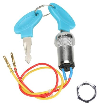 Interruttore di accensione a 2 fili Interruttore di avviamento a chiave 2 On Off Compatibile con scooter elettrico ATV Ciclomotore Go Kart per codice articolo 8K1927225B