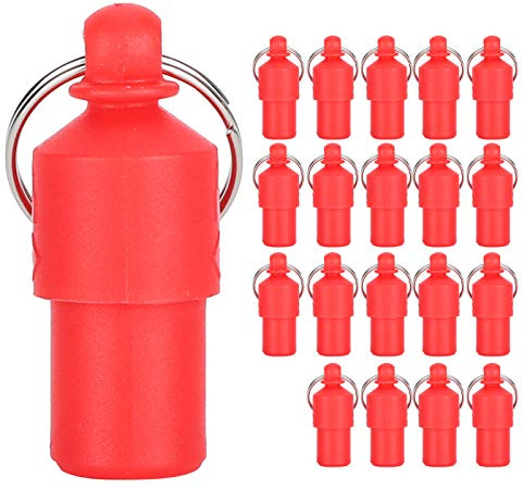 MUNEFE 20 Stück Haustier-Anti-Verlust-Anhänger, Haustier-Identitätsmarke, Hundehalsband-Anhänger, geeignet für die Aufbewahrung wichtiger Notfallinformationen von Haustieren (Red)