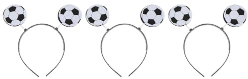 Homoyoyo 3 Stück-pack Fußballstirnbänder Haarband fürs Fußballspiel mit Abs Material Bequemes Sport Stirnband für Damen und Herren Accessoire Beim Fußballspiel