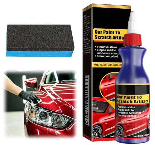 Kratzer Entferner Auto,2026 Neu Auto Politur Set,100g Kratzer-Reparatur Wachs,Autolack Reparatur Polieren Paste, Auto Kratzer Entferner für Entfernung Tiefen (1 Set)