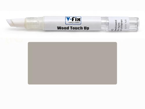 V-Fix Wood Furniture Repair Paint Pen, Light Grey, Matt Finish, 3ml | Touch Up Scratches, Chips & Scuffs, For Tables, Chairs, Cabinets, Kitchen Cupboards, Wardrobes, Veneer Compatible