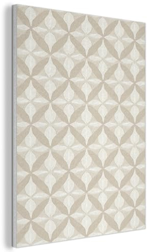 MuchoWow© Wall Sound Proofing Panels Acoustic Room Treatment Soundproof | 70x100 cm - Panel Soundproofing Noise Cancelling Felt Boards Pattern - Classic - Beige