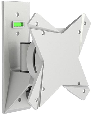 RICOO Monitor Halterung mit TÜV Wandhalterung Bildschirmhalterung Monitorhalterung für 13-34 Zoll Flach Monitorarm Schwenkbar Neigbar S1511 Computer Curved PC Bildschirm Wand-Halter VESA 75 & 100 mm