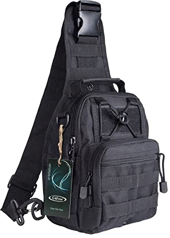 G4Free Outdoor Tactical Bag Backpack, Military Sport Bag Pack Sling Shoulder Backpack Tactical Pack for Every Day Carry