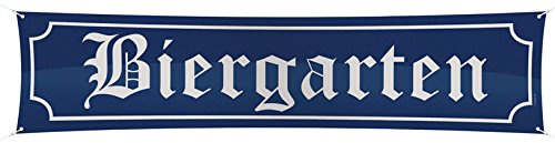 Folat Riesiges Strassenbanner * BIERGARTEN Oktoberfest Mottoparty Streetbanner Bayern Deko Party Feier Gaudi