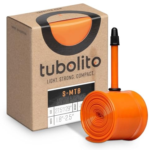Tubolito - MTB S-Tubo ultraleichter Fahrradschlauch | leichtester Mountainbikeschlauch | perfekter Ersatz für schlauchloses System | 27,5 Zoll und 29 Zoll für 4,6 cm bis 6,3 cm Standardreifen