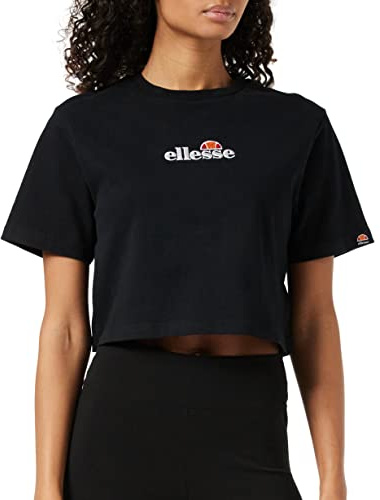 Ellesse dam Fireball Cropped t-shirt undertröja, svart, 44