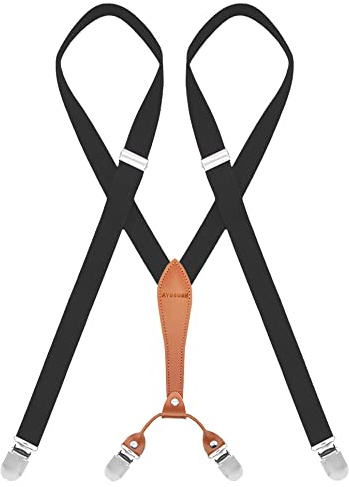 AYOSUSH Women Suspenders Black Adjustable Elastic Wedding Business Ladies Outfit
