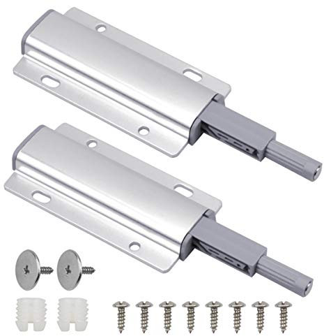 HQdeal 2 Pezzi Push Pull per Ante, Apertura a Pressione Ante Chiusura Magnetico Forte Magnete Porta Chiusura,Push to Open Sistema Chiusura Magnetica per Mobili Cassetti Cucina