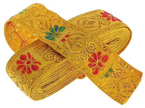 7 m Boho-Geometrie-Jacquard-Band, Stickerei, Spitzenband, Brokat-Band, Vintage, ethnisch, Stickerei, Spitzenband, Boho-Spitzenbesatz zum Nähen, Handwerksprojekte