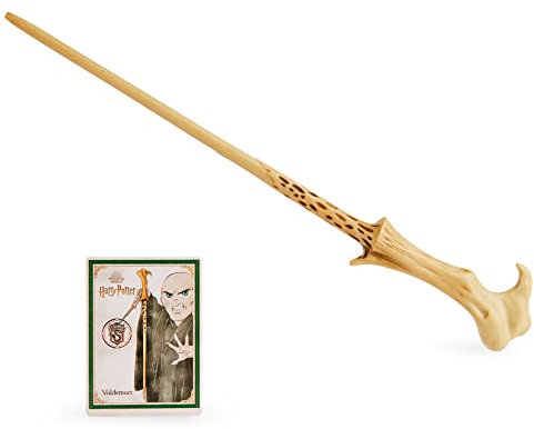 Wizarding World Harry Potter - Authentischer Lord Voldemort Zauberstab aus Kunststoff mit Zauberspruch-Karte, ca. 30,5 cm, Spielzeug für Kinder ab 6 Jahren, Fanartikel