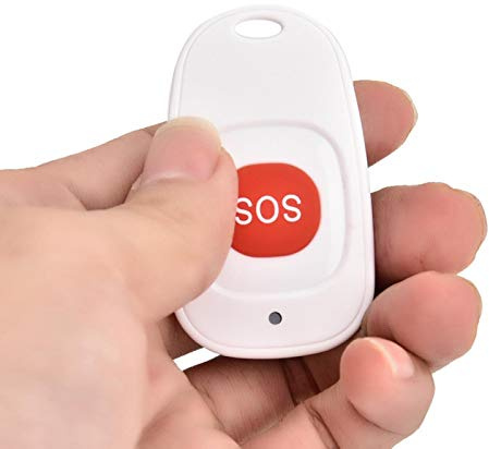 Botón De Alarma Inalámbrico De Emergencia: Alarma De Botón De Emergencia SOS, Botón De Emergencia Botón SOS para Personas Mayores para Ayuda, Botones De Timbre, Etc., 80M