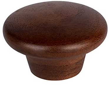 YHBZ 2 Pezzi Maniglie per Cassetti Armadio,Noce pomelli per Mobili,Pomolo in Legno,Cassetto del Bagno,Manopola per Ante per Guardaroba,Stile Semplice,35mm/1.37in