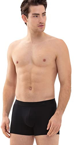 Mey Men's Shorty - Underwear with Shaping Piping and Super Soft Terry Towelling Inserts - With Last Drop Technology - Basics Softball Series - 37180, black, M