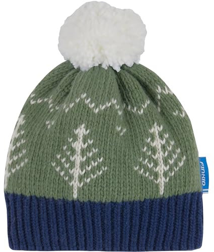 Finkid Kinder Peikko Mütze, green bay-navy, 52