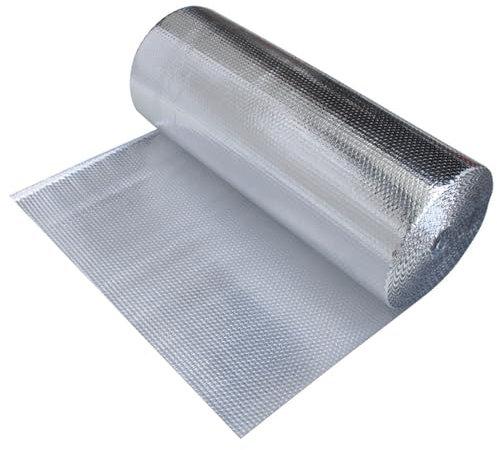 Heizkörper-Reflektorfolie Isolierfolie Aluminisierte Dämmfolie Luftpolsterfolie Doppelseitig Aluminiumfolie Isolierungsfolie Wärmehaltun für Heizkörper Boden Wand Hühnerställe Zwinger ( Size : 1x9m )