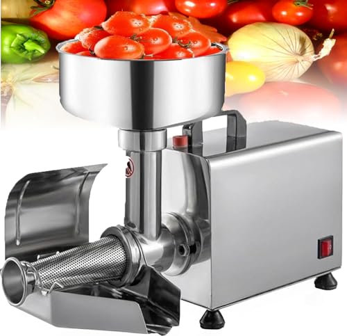 GBHJJ Filtro Elettrico per Pomodori Commerciale da 450 W, Passaverdura in Acciaio Inossidabile e Spremitore per Salsa, Spremipomodoro, Fresatrice per Pomodoro, Pressa per Alimenti