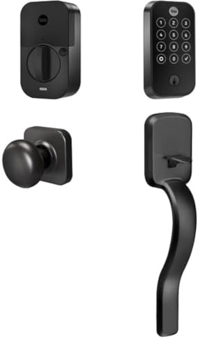 Yale Assure Lock 2 Touch con Wi-Fi y mango Ridgefield en gamuza negra