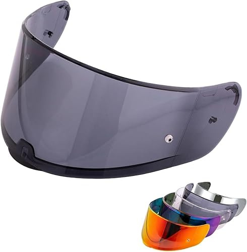 VCOROS Visiere Casque Moto pour FF397 FF801/SEDICI Strada II/Strada 3/Vector,Visière de Casque de Protection Contre Le Vent Moto,Remplacement de lentille de Casque(Noir)