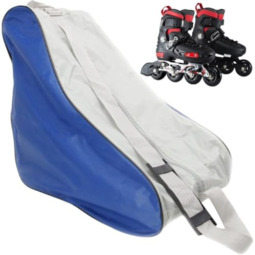 HiyyFloy Rollschuh-Tasche, Schlittschuh-Aufbewahrungstasche Verstellbarem Schultergurt, Eiskunstlauf-Schuhe, Tragetaschen Reißverschluss Für Damen Und Herren