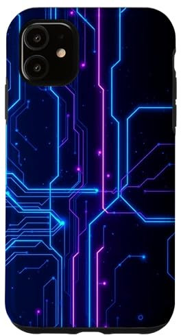 Tech Hardware Lignes schématiques de circuit électrique Coque pour iPhone 11