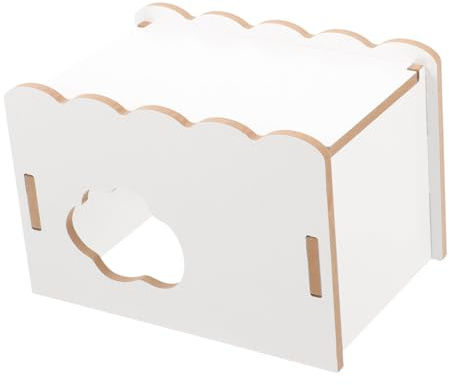 TOYANDONA Maison De Cachette pour Hamster Refuge Adorable Bois Naturel pour Petits Rongeurs pour Hamsters Nains Et Gerbilles Confortable Et Sécurisé