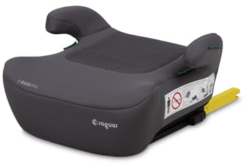 CARETERO - Sitzerhöhung Auto Kinder Isofix - Kindersitzerhöhung 125-150 cm - Autositzerhöhung mit Armlehnen und Abnehmbarem und Waschbarem Bezug - ECE R129/03 und i-Size Konform - Graphit