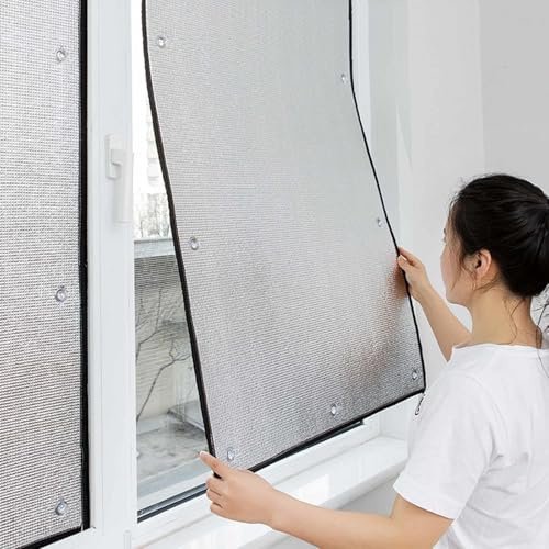 Película Reflectante De Calor Para Ventana,Película De Privacidad,Película Aislante De Aluminio De 8mm,Película De Ventana De Oscurecimiento Total,Adhesiva Para Ventana Anti UV,W×H-100x150cm/39x59in