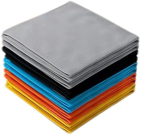 Rnemitery Microfiber Cleaning Cloth, Five Color Multipurpose Wipes For Home Kitchen Car Windows, Lint Free Ultra Absorbent Reusable Durable 25 * 25 Cm Set